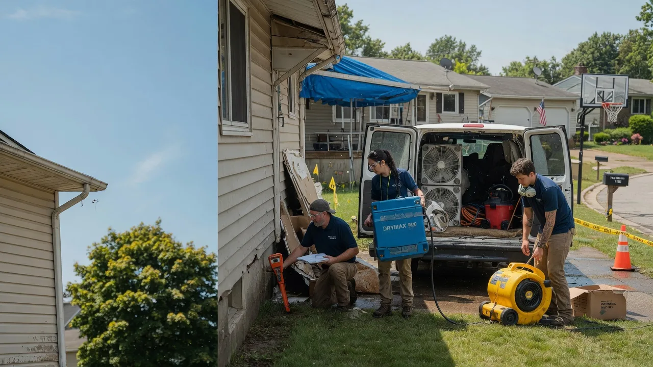 Ceiling Leak Cleanup in Manchester, OH near me